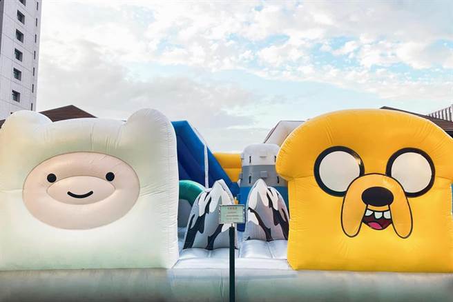 和逸饭店台南西门馆假日限定的探险活宝充气城堡将在228连假登场。(国泰饭店观光事业提供)