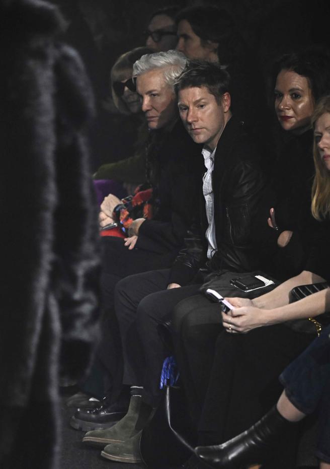 前前Burberry创意总监Christopher Bailey也现身秀场支持。（CFP）