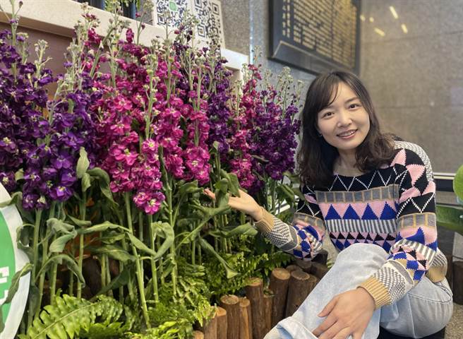 台南区农业改良场投入10年研发育成紫罗兰台南3号、4号两种新品系。(曹婷婷摄)