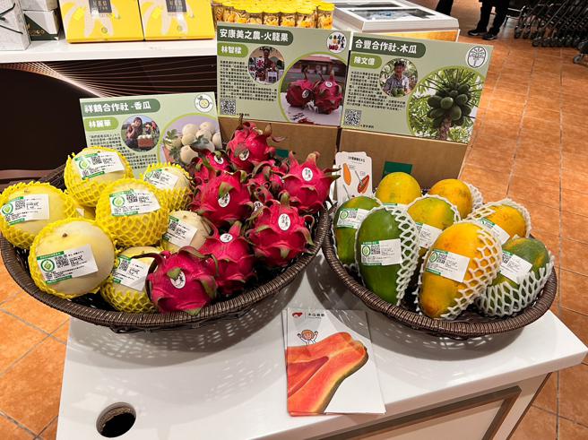「神农市集」现场将展售包括蜜枣、小番茄、木瓜、野莲、蜂蜜等产销履歷产品(高雄市农业局提供)