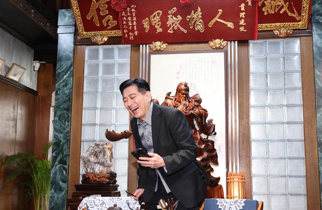 高捷透露拍摄《角头》影集幕后超开心。（陈俊吉摄）