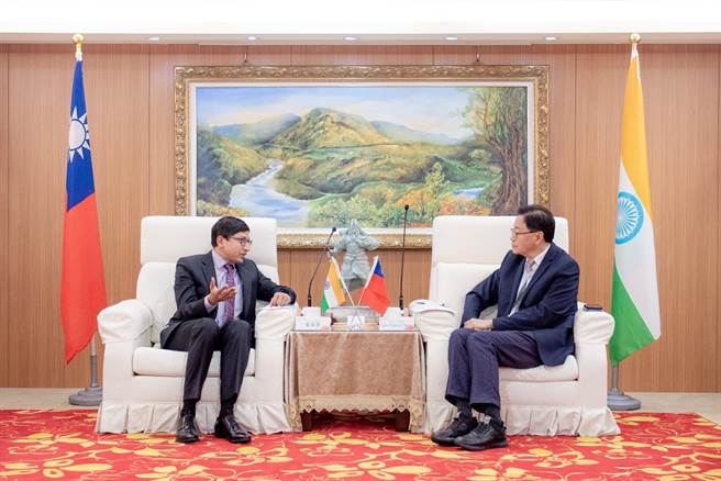 印度台北协会会长戴国澜今拜会桃园市长张善政。(秘书处提供／蔡依珍桃园传真)