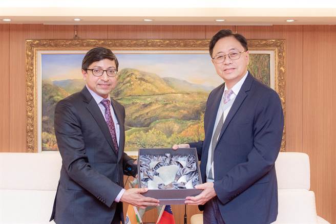 印度台北协会会长戴国澜今拜会桃园市长张善政。(秘书处提供／蔡依珍桃园传真)