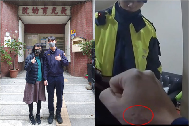 有洋葱！万华警遭醉女咬伤，获和解金捐育幼院：想给孩子加菜。(警方提供)