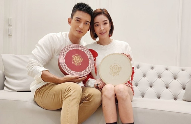 艺人许维恩与老公王家梁去年11月举办婚礼，今年1月宣布怀孕。（图／许维恩脸书）	