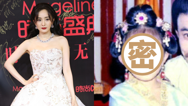 杨幂小时候和现在一样漂亮、可爱。(图/达志影像、微博)