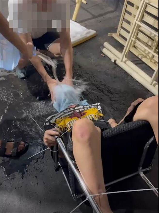 警方指出，有被害人不願意配合，慘遭灌水凌虐。（台中市警察局提供／張妍溱台中傳真）