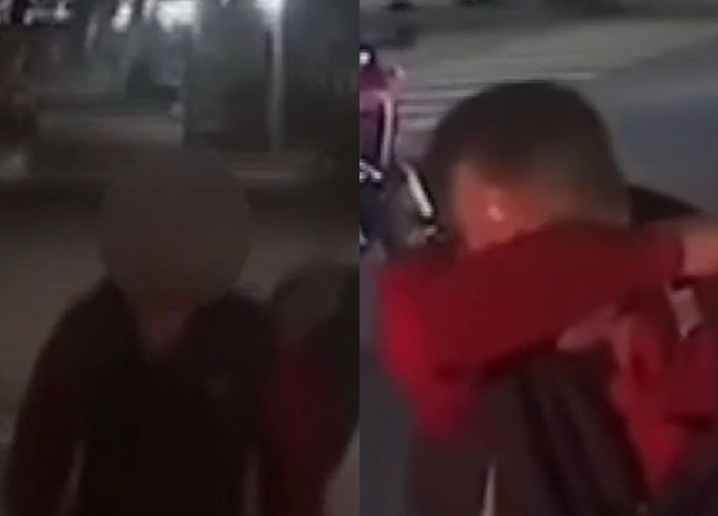 驾驶与骑士2人在路口爆发行车纠纷，双方各用槟榔支、辣椒水攻击对方，最后2人皆以危险驾驶开罚，依社维法函送。（翻摄影片）