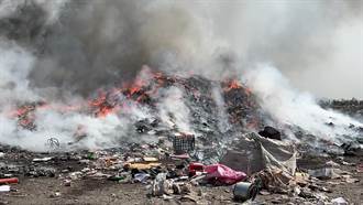久旱缺雨發燒了 嘉義市資源回收場「火大」