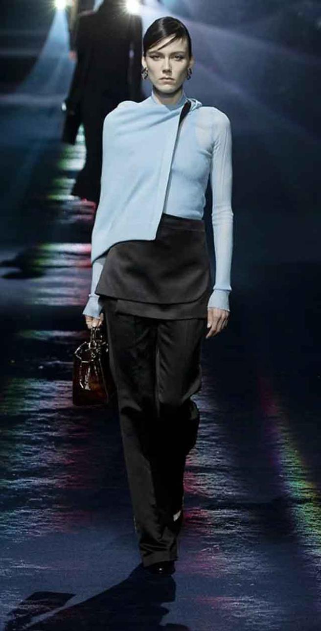FENDI 2023秋冬系列，创意总监Kim Jones以Delfina Delettrez Fendi为灵感缪思。（摘自品牌官网）