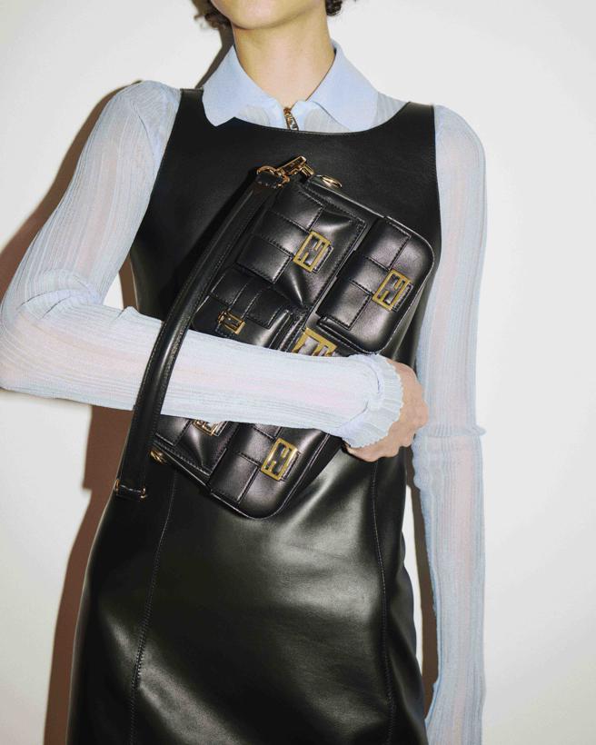 Baguette多口袋元素是本季包款设计重点之一。（FENDI提供）
