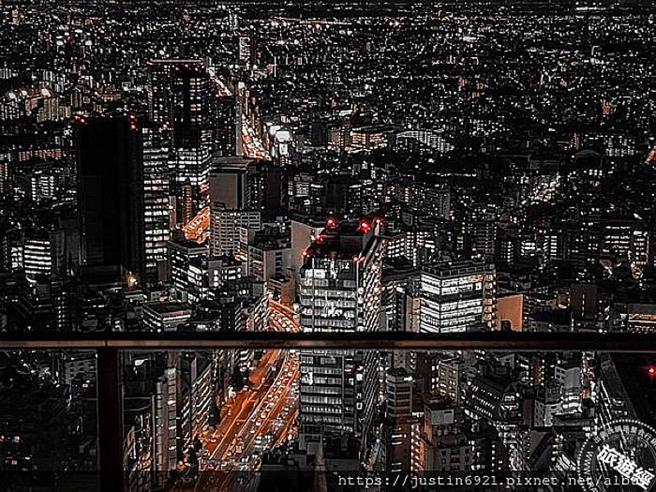 SHIBUYA SKY展望台可欣赏浪漫东京夜景。（「呷丝丁の閒暇人生」部落格提供）
