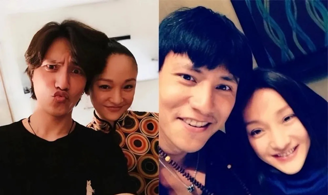 陈坤曾在2018年周迅生日时，附上两人的亲密合照。(图/微博)