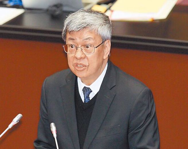 行政院长陈建仁24日到立法院备询。（张铠乙摄）