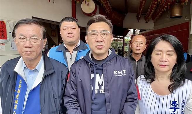 江启臣认为林明溱若当选立委，能马上上手，让南投的建设无缝接轨。（杨静茹摄）