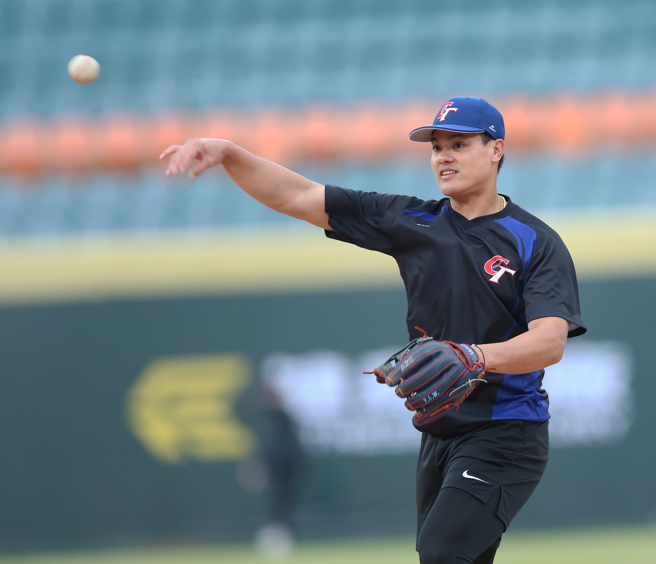 旅美好手張育成。（陳怡誠攝）