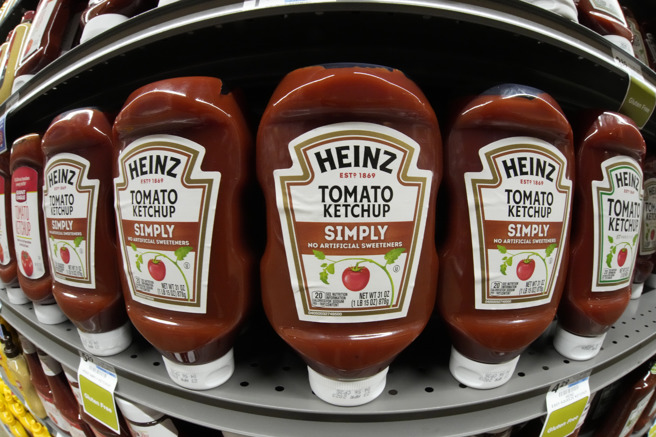 番茄酱是亨氏知名产品之一。（美联社）