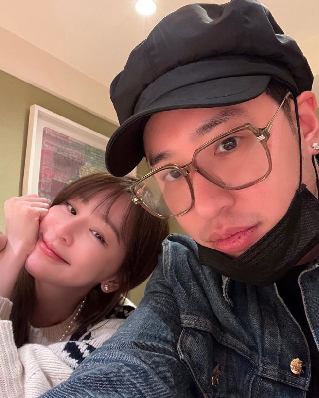 潘玮柏和王心凌聚餐后合照。(图/王心凌 IG)