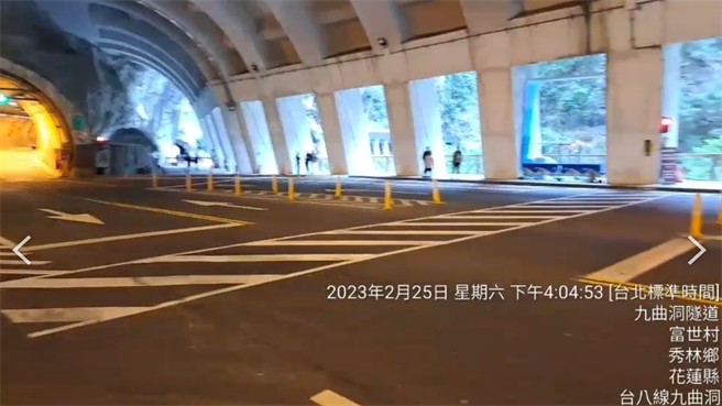 今天是228连续假期第二天，台8线中横公路上午往太鲁阁方向车流流畅。（新城警分局提供／罗亦晽花莲传真）