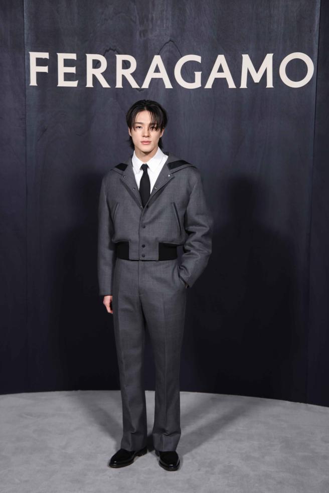 FERRAGAMO邀请NCT 人气成员Jeno出席2023秋冬大秀（FERRAGAMO提供）