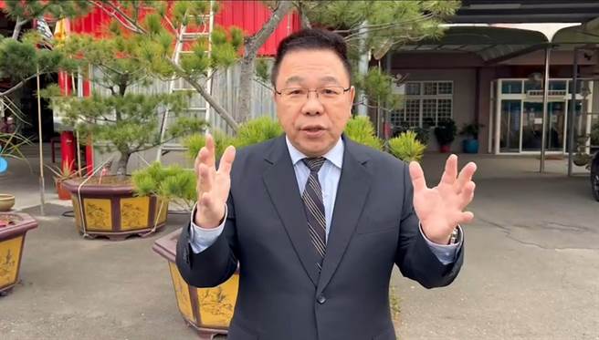 国民党台南市议会党团书记长蔡育辉肯定两岸司法互助，协助侦破88枪击案。（读者提供／程炳璋台南传真）