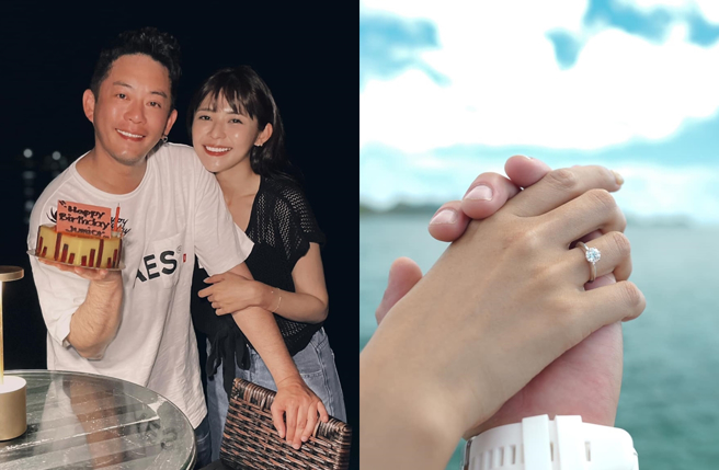 Junior宣布与女星林萱瑜 求婚成功。（图／Junior facebook）