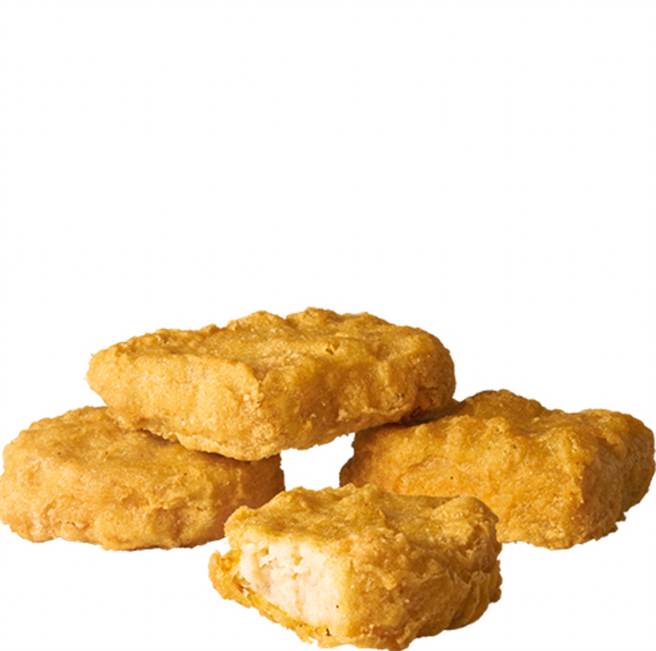 麦当劳欢乐送3月14日前输入优惠码，可享包含4块麦克鸡块等点心加1元多1件。（麦当劳提供）