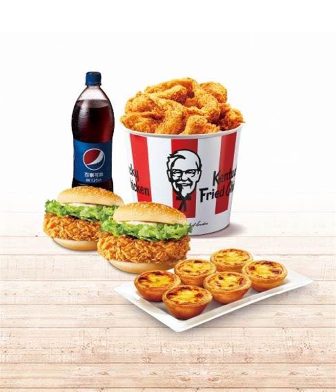 肯德基「50378」优惠套餐下杀69折，并提供外送服务。（摘自肯德基官网）