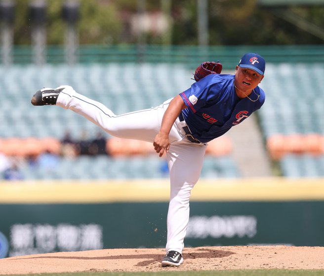 中华队投手胡智为。（陈怡诚摄）