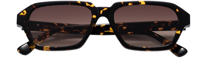 新光三越KlassiC KC9201Ｘ琥珀渐咖墨镜，推荐价2980元。（新光三越提供）