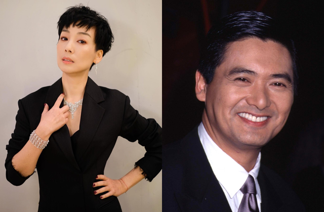 江美仪（左）和周润发（右）在26年前曾在洗髮精广告中合作。（图／达志影像、江美仪IG）