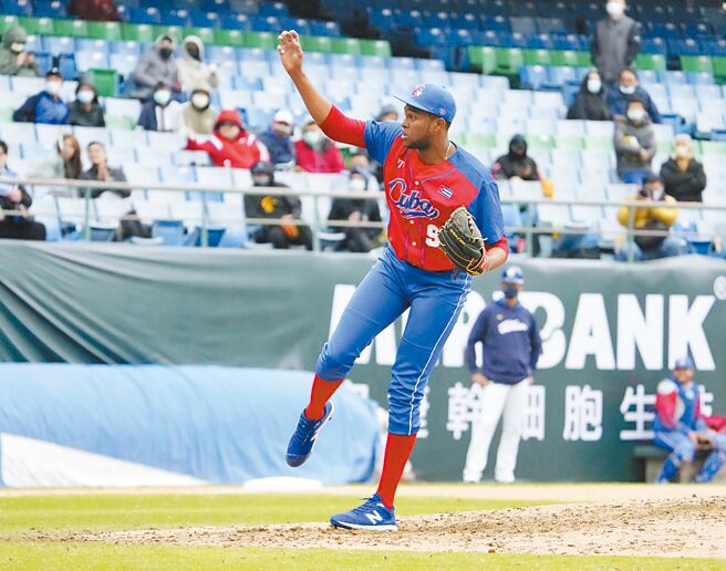 古巴隊後援投手馬丁尼茲7局登板主投1局就飆3K。（悍創運動行銷提供）
