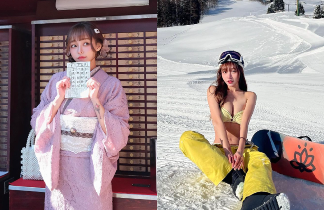 林襄被整骨时傲人上围炸出。（图／林襄IG）  