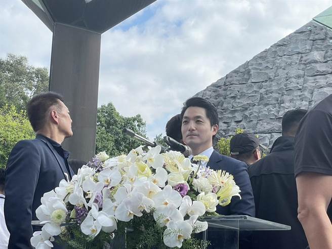 蔣萬安暫停致詞。（蔡佩珈攝影）