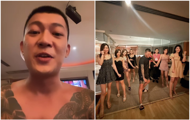 凤梨体验泰国浴，教美女们跳八家将。（图／IG@yi0107）