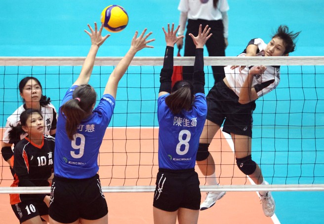 UVL公开女一级高雄师大爆冷以3比2打败台北市大。（大专体总提供）