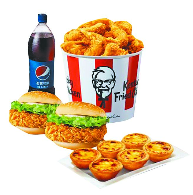 肯德基「50378」优惠套餐下杀69折，并提供外送服务。（摘自肯德基官网）