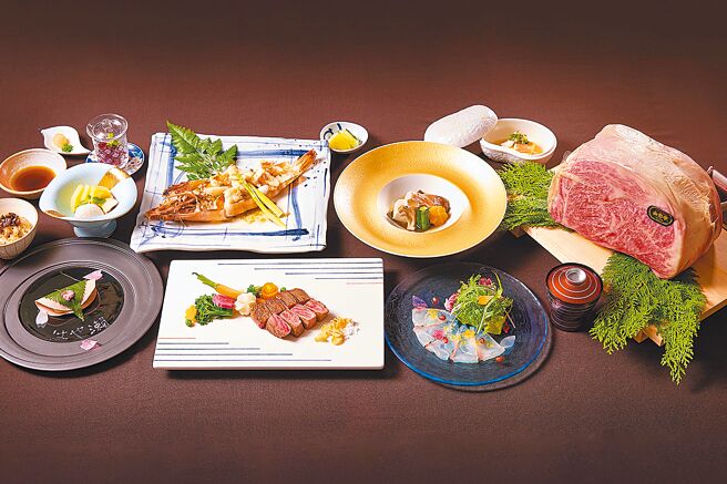 HAYASE鐵板燒以日本A5等級山形牛、艷姬米等入菜，推出「A5山形牛套餐」。（JR東日本大飯店台北提供）