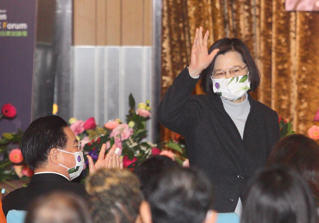 总统蔡英文27日发文谈转型正义。（资料照,张铠乙摄）