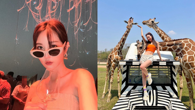 曾莞婷泰国度假晒出泳装辣照。（图／IG@vicky_7155）