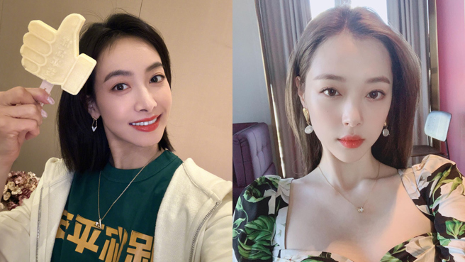 宋茜昨日参加电影宣传会时因一名观眾提到雪莉而当场落泪。（图／微博@宋茜、IG@jelly_jilli）