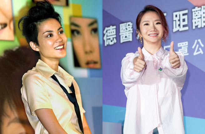 陶晶瑩過去在節目上當王菲面前播「鋒菲牽手」世紀畫面。（圖／中時資料照片）