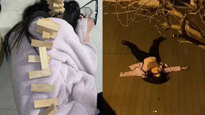 韩韶禧酒醒后见到失态的模样，自嘲再也不会喝酒了。(图/韩韶禧 IG)