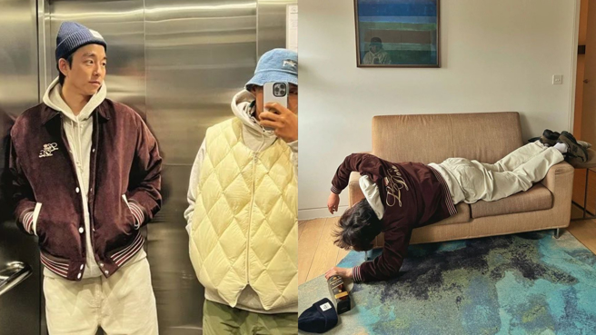 孔刘疑似被男性朋友出卖醉酒糗态。(图/孔刘 IG)