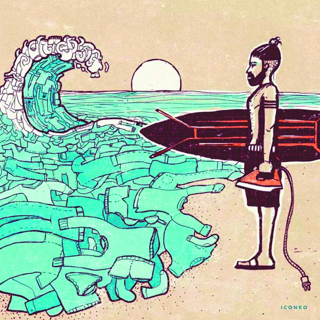 卖不出去的0.7部手机。(图/读者杂志提供)