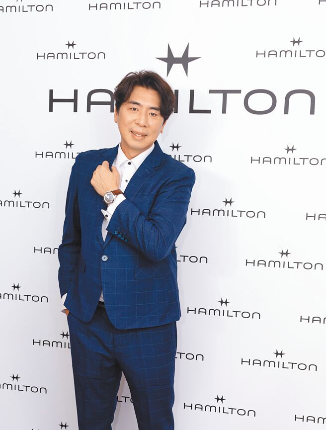 45歲才當爸爸的梁赫群出席漢米爾頓記者會，分享為人父的心情。（Hamilton提供）