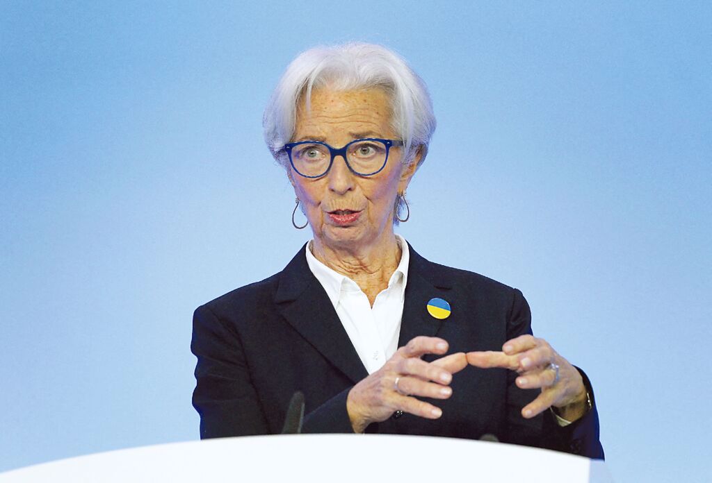 欧洲中央银行（European Central Bank）总裁拉加德（Christine Lagarde）。（路透社）(photo:ChinaTimes)