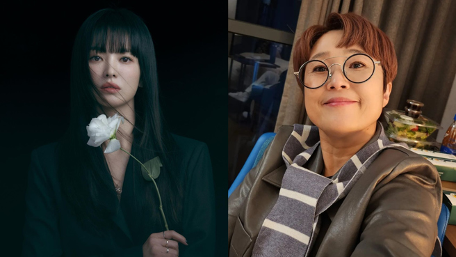 南韓諧星宋恩伊(右)近日在節目上分享與宋慧喬(左)的趣事。（圖／IG@kyo1122、saru337）