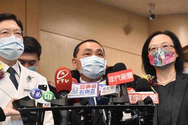 對於2024總統大選議題，侯友宜以「當前市政工作最重要」回應。（王揚傑攝）