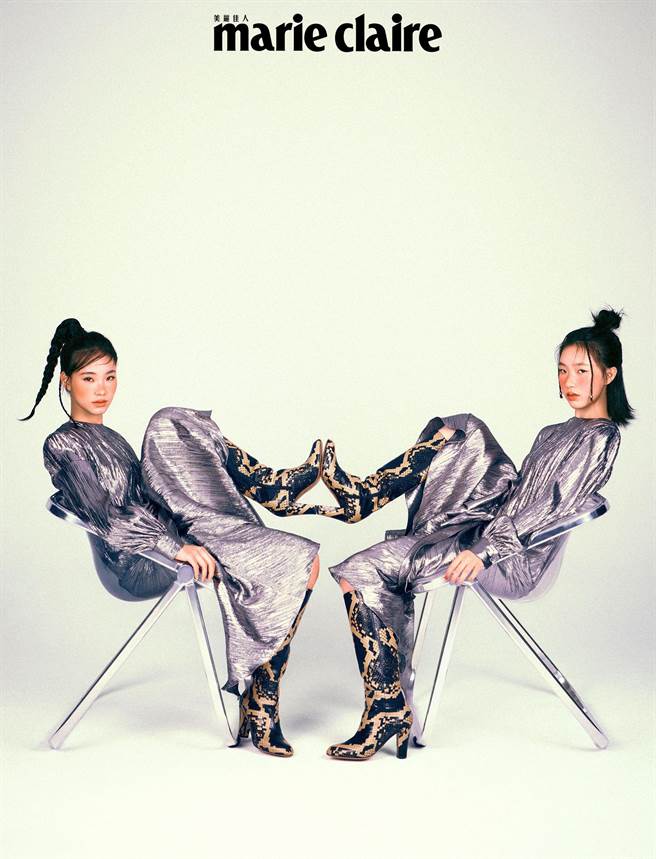 Lily（左）和Elly姊妹俩感情相当好。（美丽佳人杂志提供）